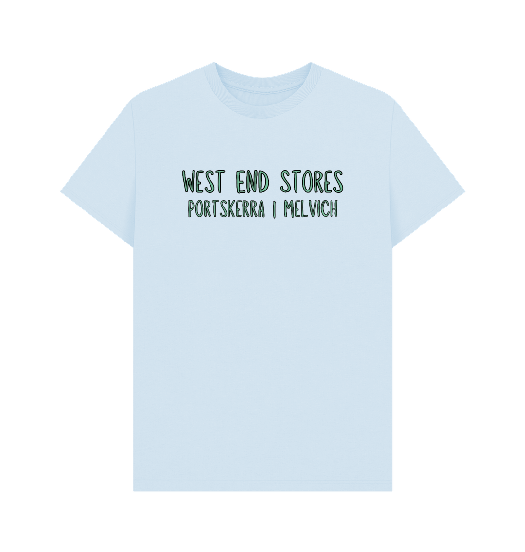 Sky Blue West End Stores Text T-shirt