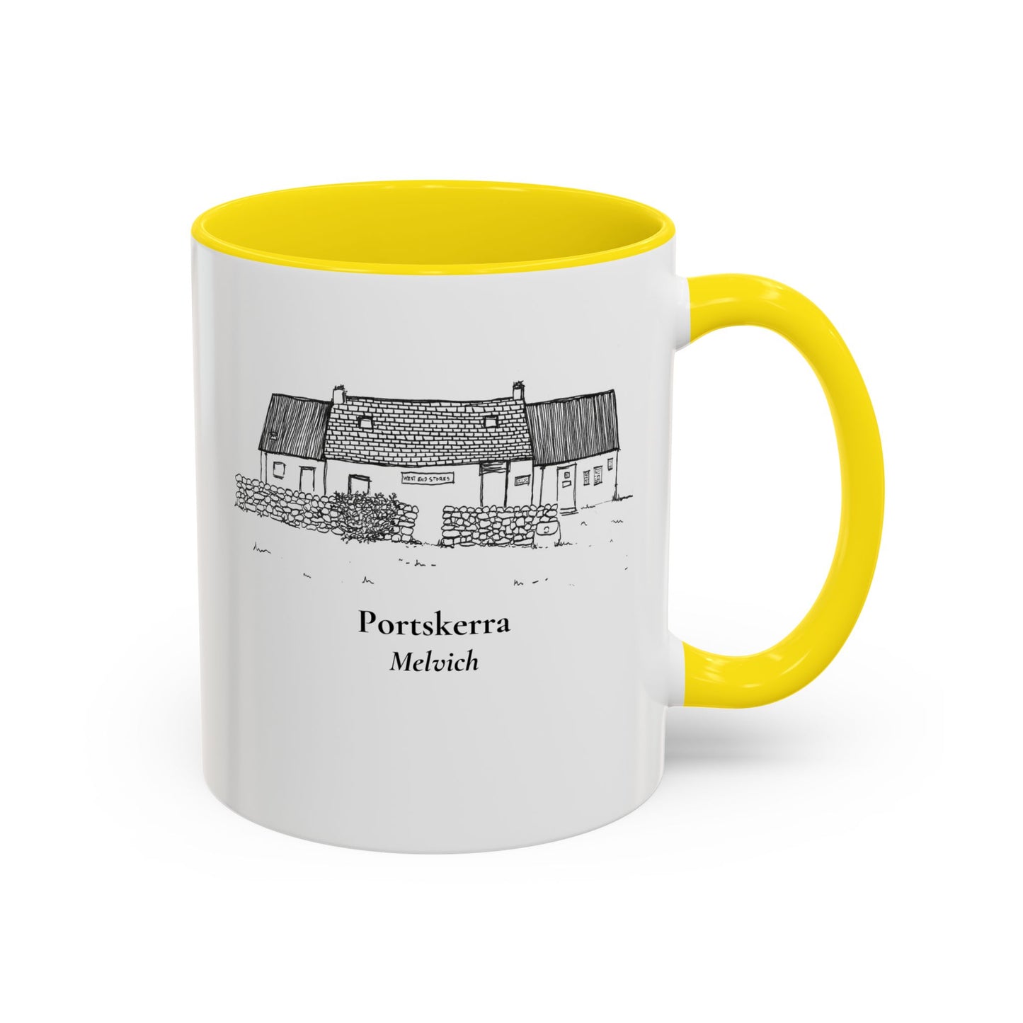 West End Stores (Portskerra, Melvich) Accent Coffee Mug (11, 15oz)