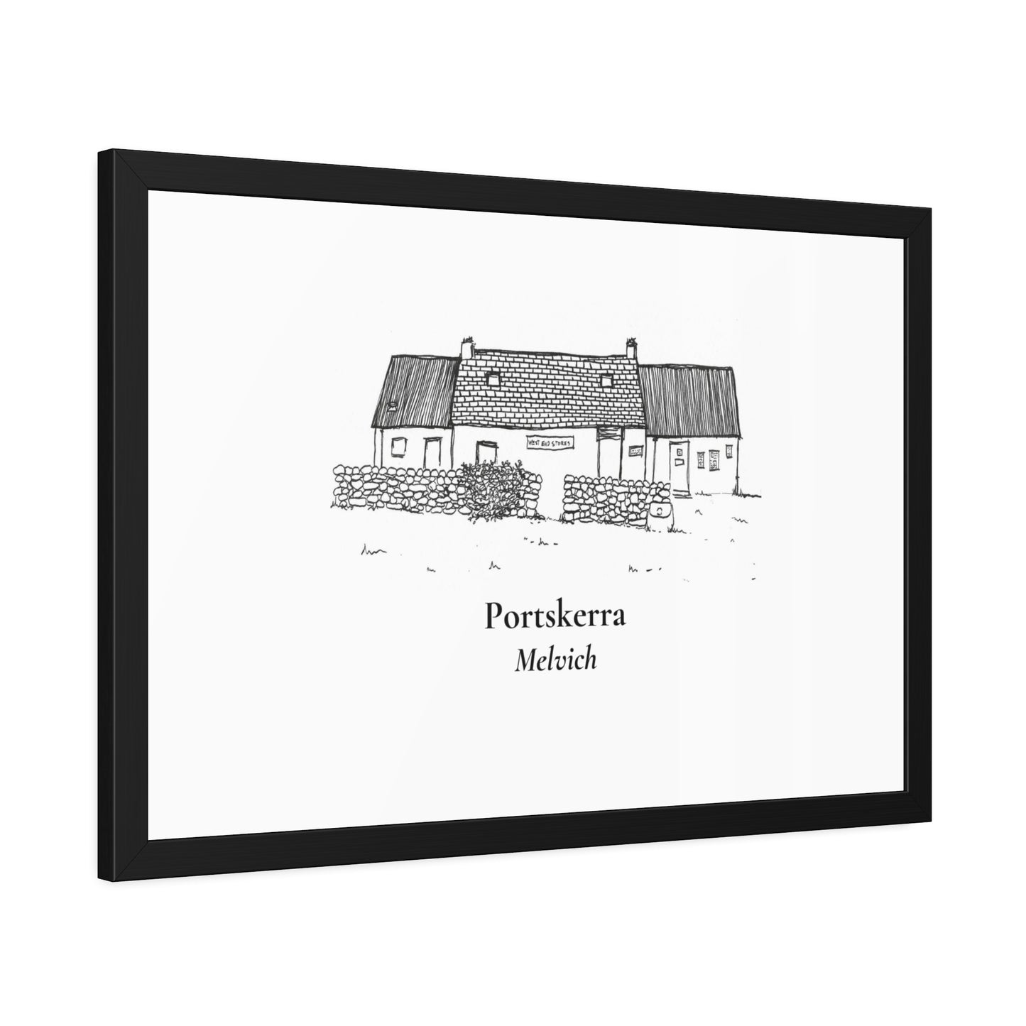 West End Stores (Portskerra, Melvich) Framed Paper Posters