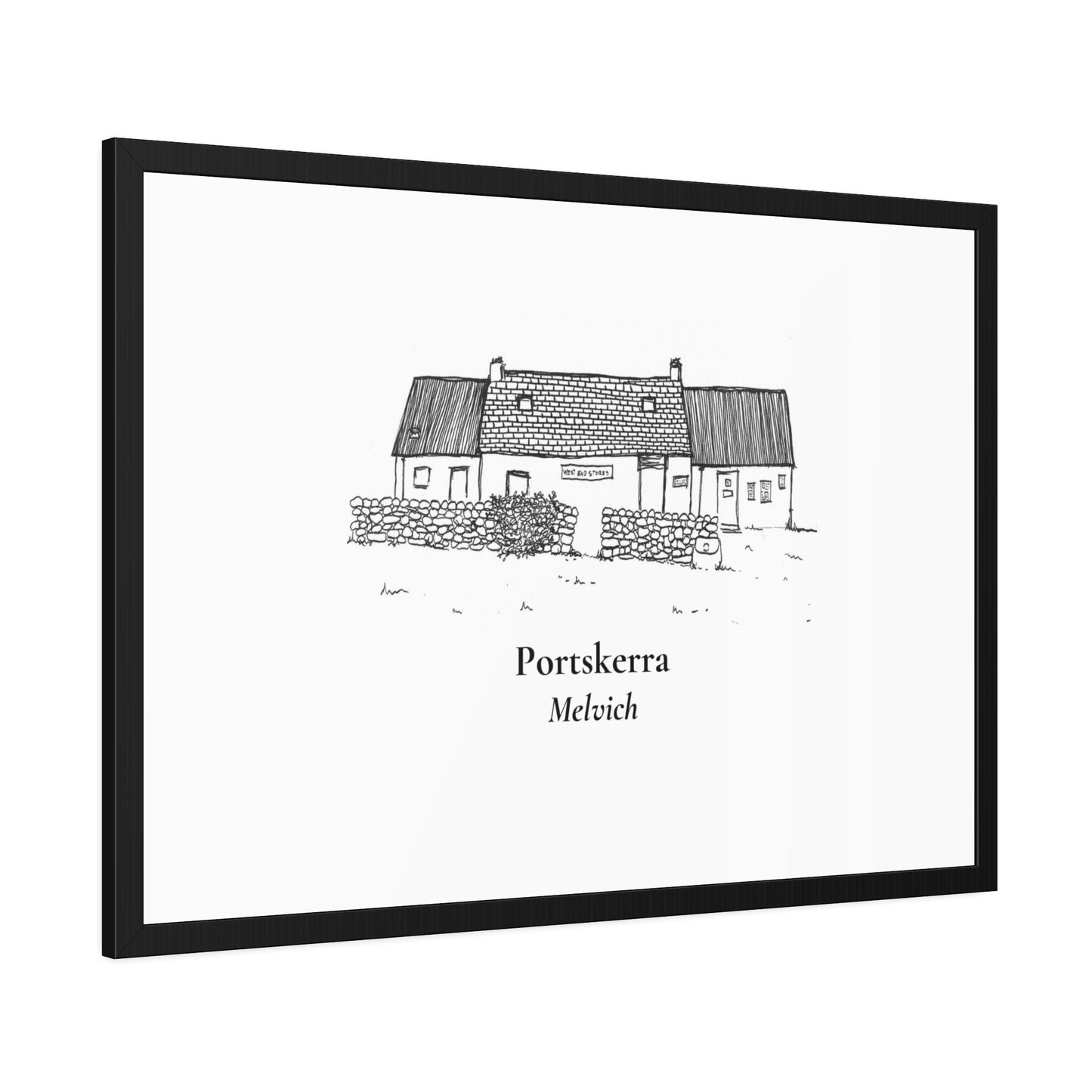 West End Stores (Portskerra, Melvich) Framed Paper Posters