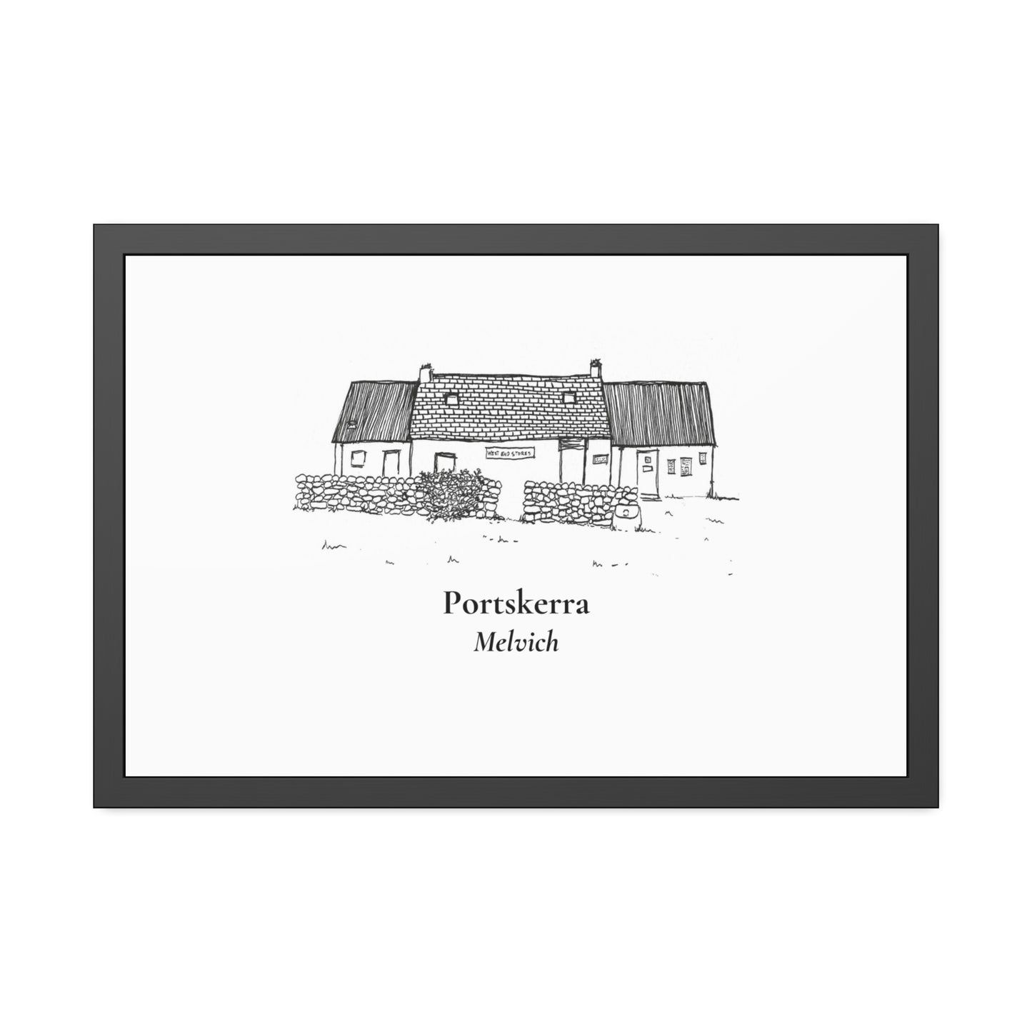 West End Stores (Portskerra, Melvich) Framed Paper Posters