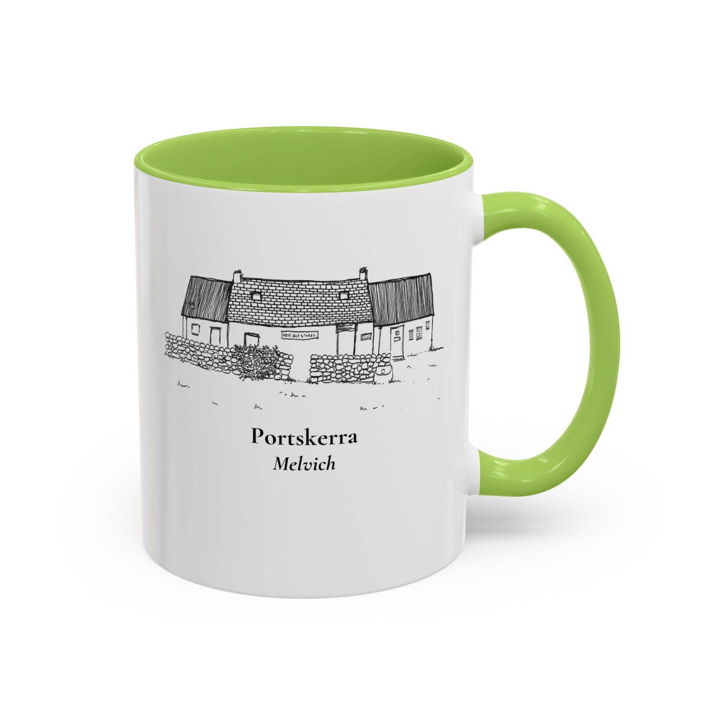 West End Stores (Portskerra, Melvich) Accent Coffee Mug (11, 15oz)