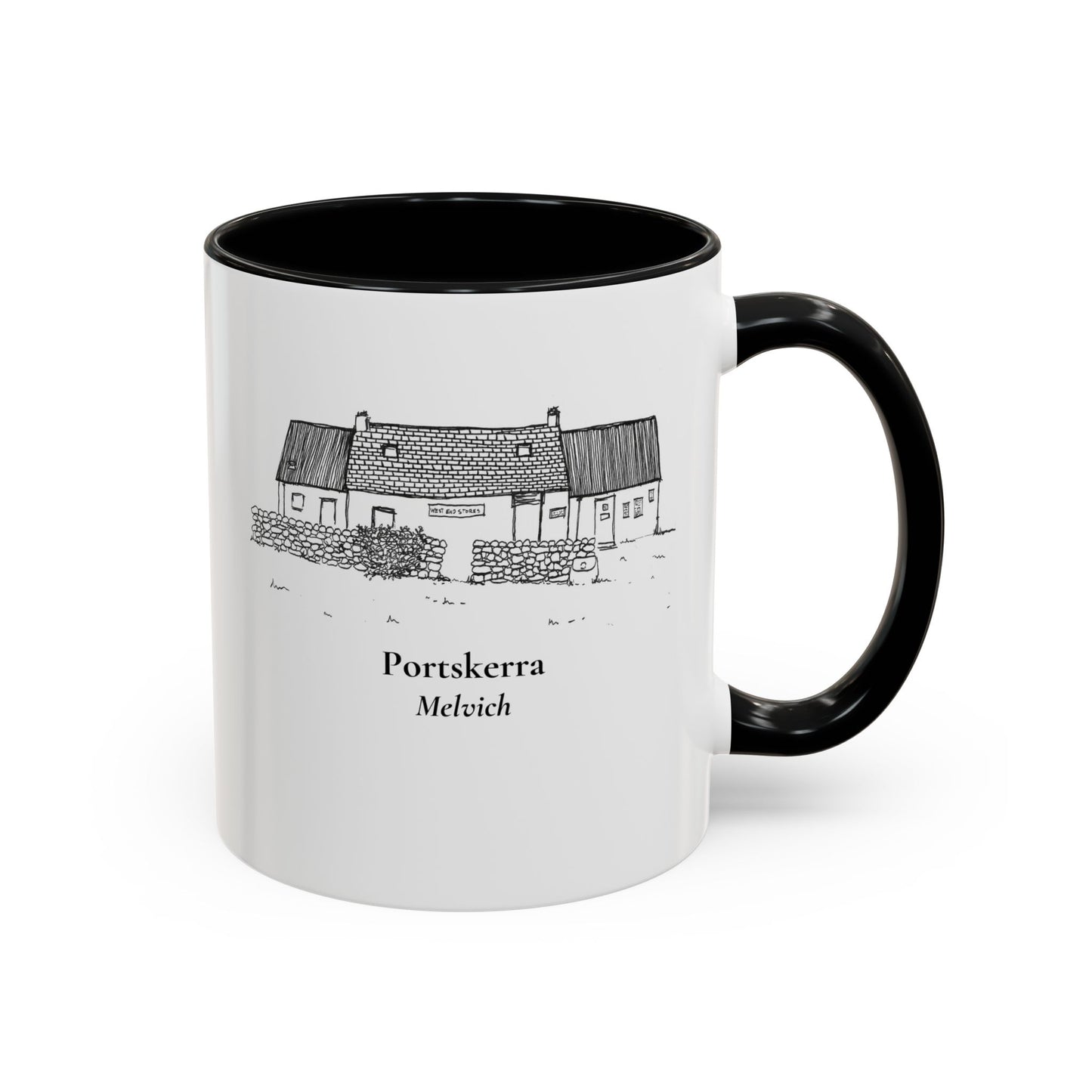 West End Stores (Portskerra, Melvich) Accent Coffee Mug (11, 15oz)