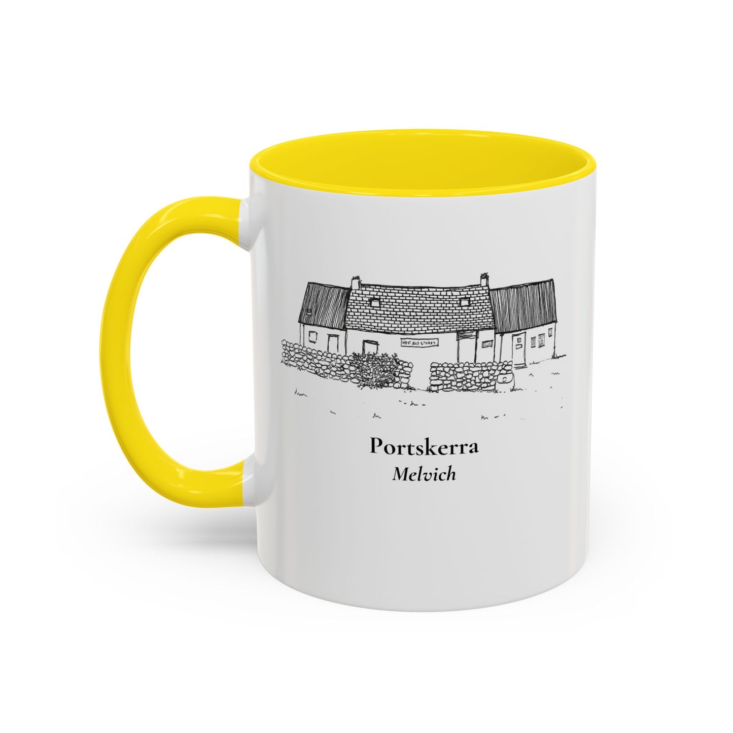 West End Stores (Portskerra, Melvich) Accent Coffee Mug (11, 15oz)