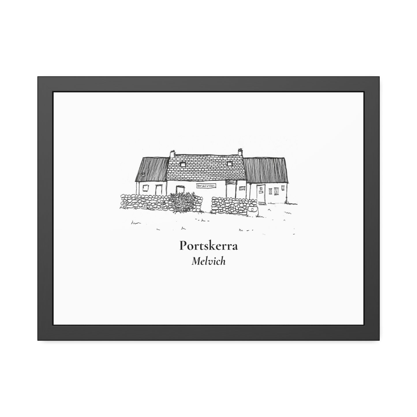 West End Stores (Portskerra, Melvich) Framed Paper Posters