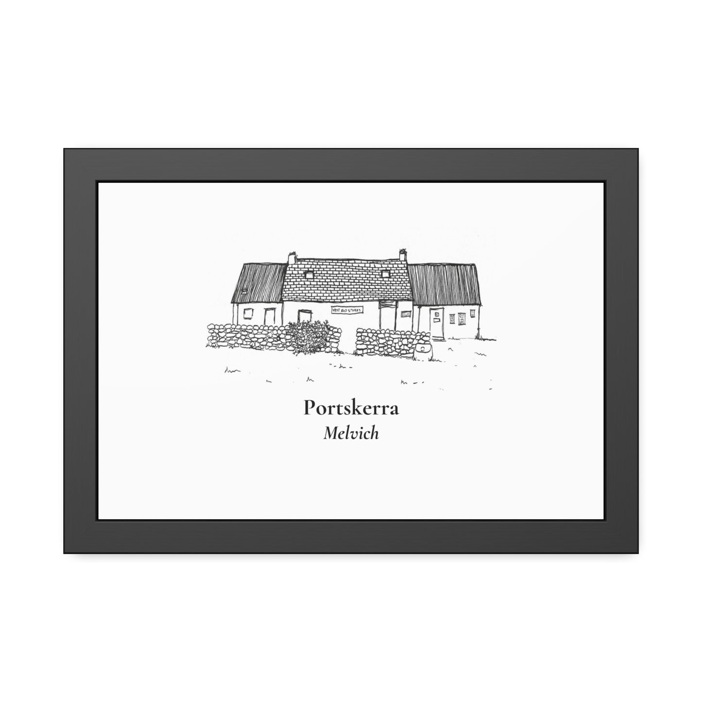 West End Stores (Portskerra, Melvich) Framed Paper Posters