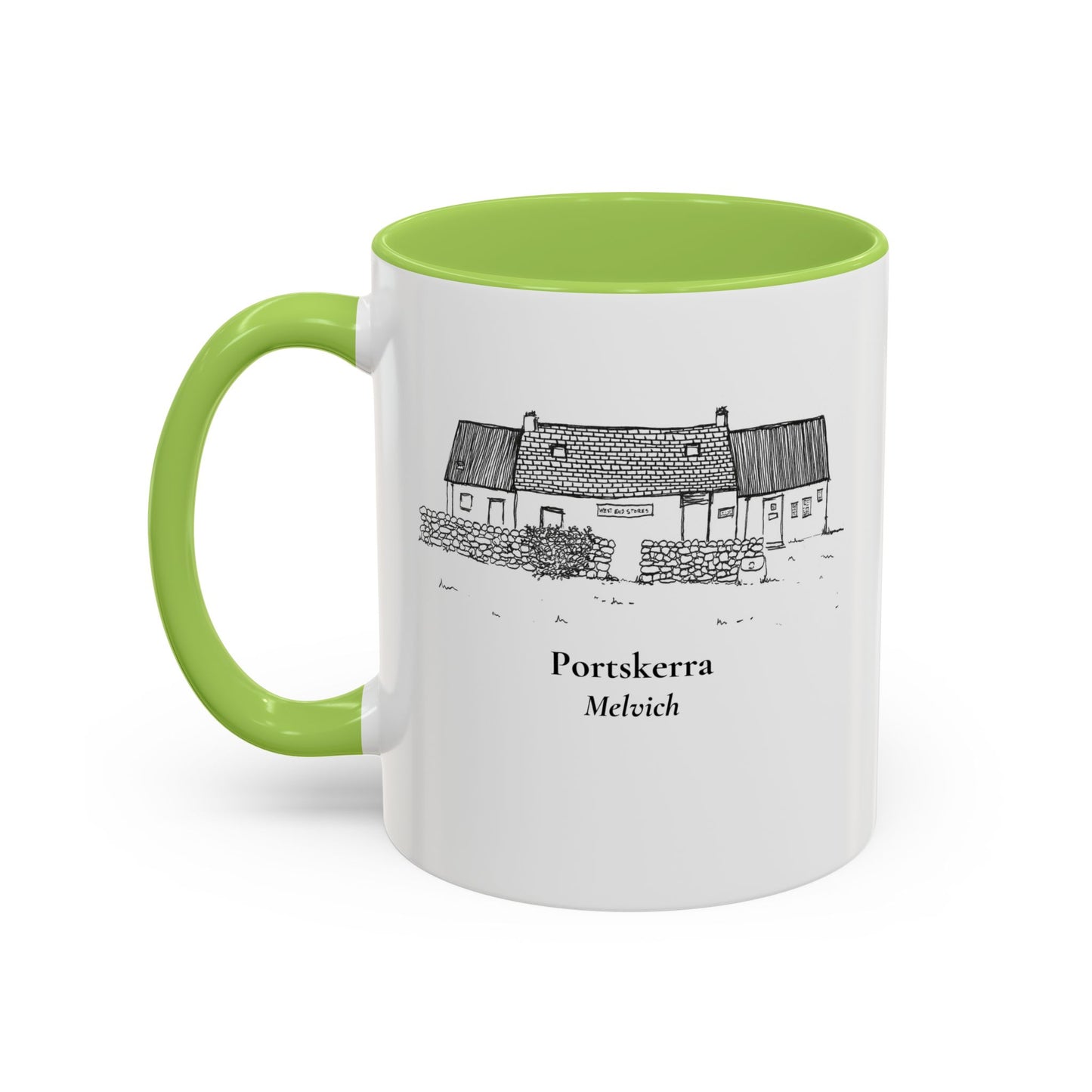 West End Stores (Portskerra, Melvich) Accent Coffee Mug (11, 15oz)